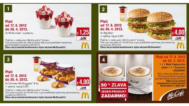 McD menu